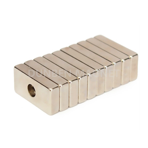 Block Magnet 20mm x 10mm with 4mm Countersunk Rare Earth Neodymium Magnet