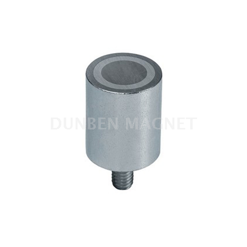 AlNiCo Holding Magnet With External Threaded, Alnico Deep Pot Holding Magnet AlNiCo with with external thread, Bar Cylindrical Rod AlNiCo Magnet steel body with threaded 