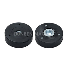 Rubber Coated Magnetic System with bore and counterbore, rubber coated Neodymium Magnet assembly , Holding Neodymium Mounting Magnet,Rubber coated neodymium pot magnets