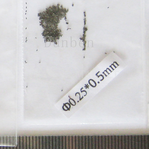 D0.25*0.5mm High precision rod micro Neodymium magnet 