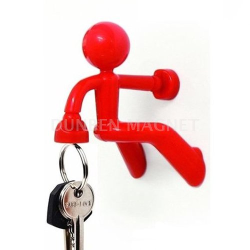 Decorative Key Pete Man Key Holder, Hold Strong Magnetic Hook,Rack Colourful Gift Key Chain,Strong Magnetic Key Holder Hook with Wall Climbing Man